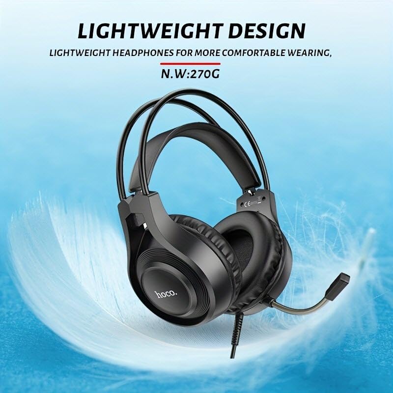 HOCO W106 Pro Gaming Headset – Stereo Sound with Noise-Reduction Microphone