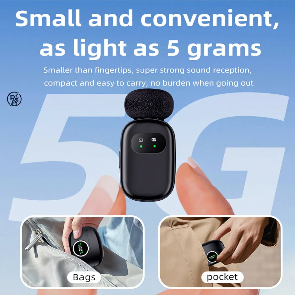 K9 Dual Wireless Lavalier Microphone – Noise Reduction Type-C Mic Set