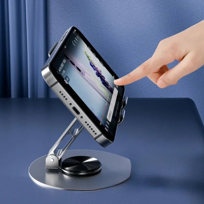 Premium 360° Rotating Metallic Desktop Bracket Phone Stand