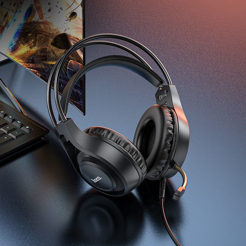 HOCO W106 Pro Gaming Headset – Stereo Sound with Noise-Reduction Microphone