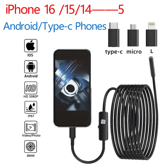 High Definition Industrial Endoscope Camera for Pipeline Inspection