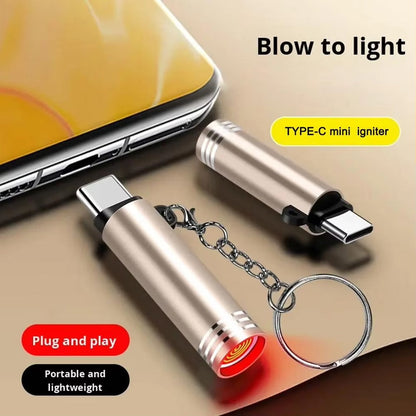 Type-C Mini Keychain Adapter – USB-C Converter for Charging & Data Transfer